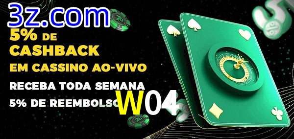 Promoções do cassino ao Vivo W04